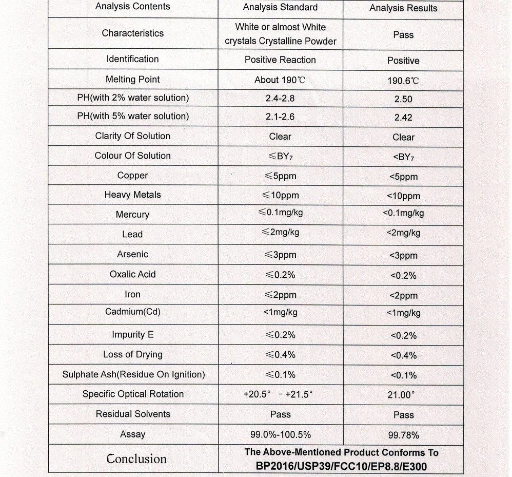 Antiscorbutic Antiviral Vc CAS: 50-81-7